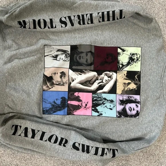 Taylor Swift Gray Graphic quarter zip official merchandise - Picture 3 of 5